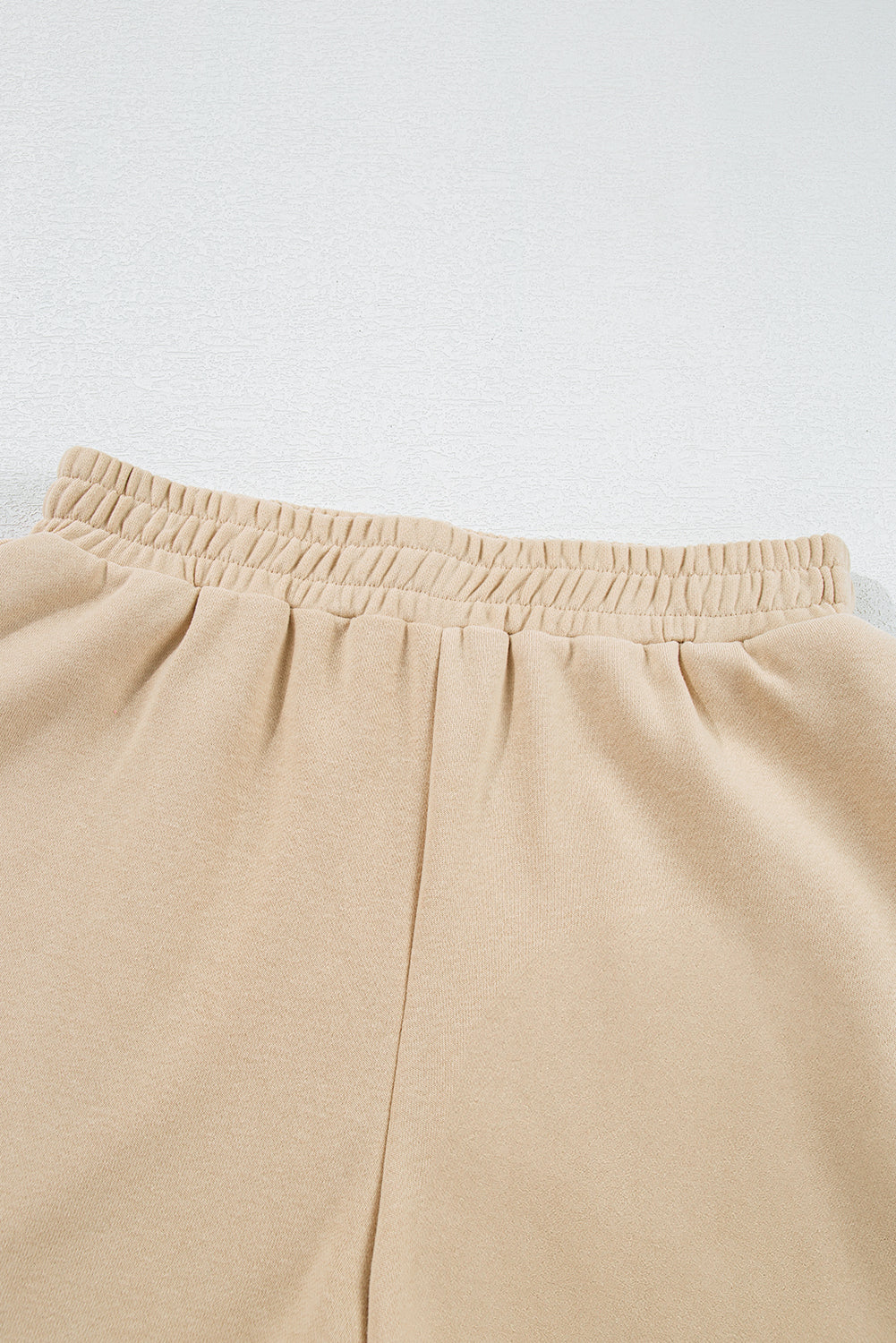 Bonbon Striped Accent Pullover and Shorts Two Piece Casual Set