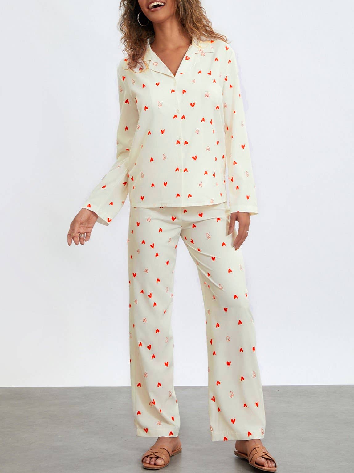 Heart Print Lounge Set