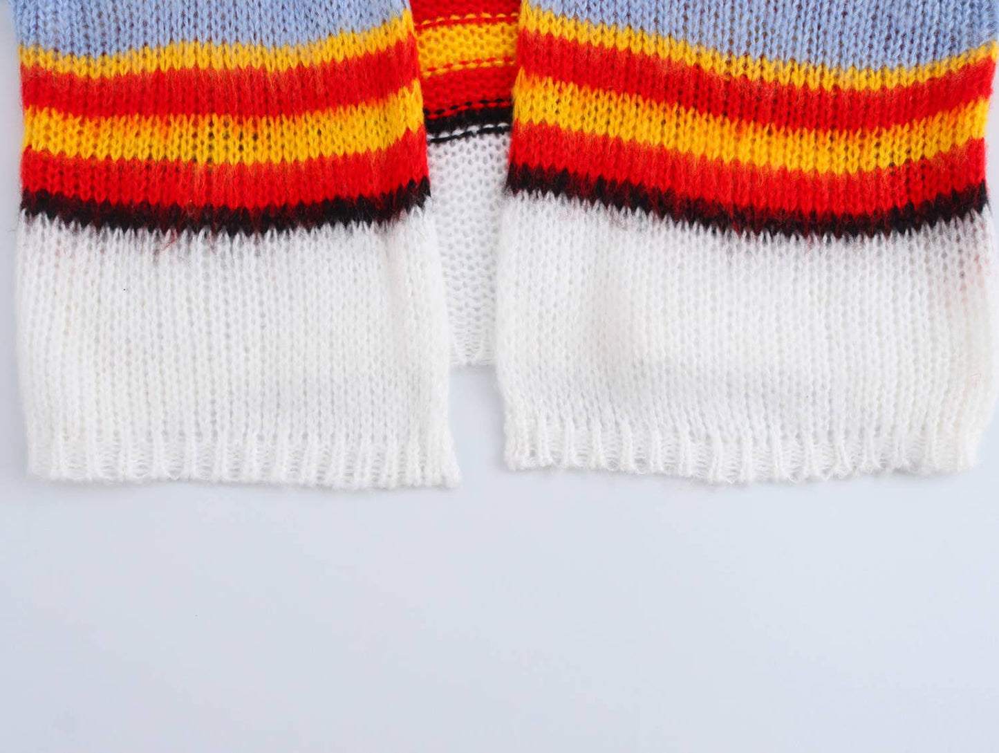 Colored Striped Soft Cardigan