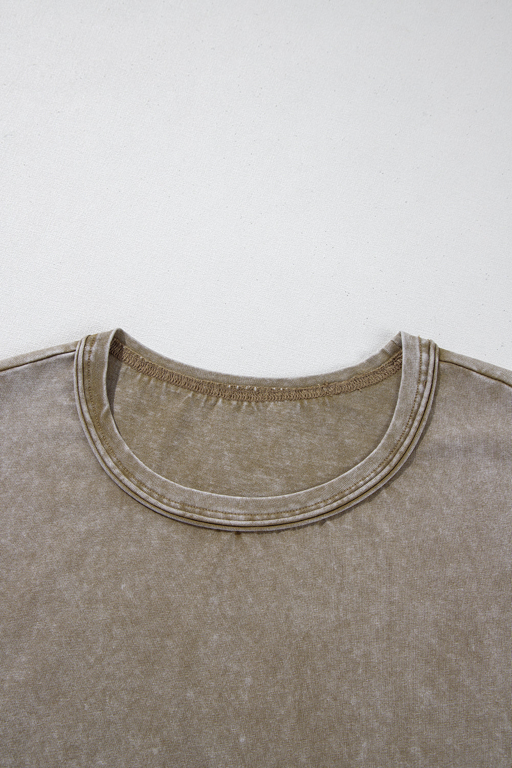 Sage Green Vintage Washed Short Dolman Sleeve Oversized T Shirt