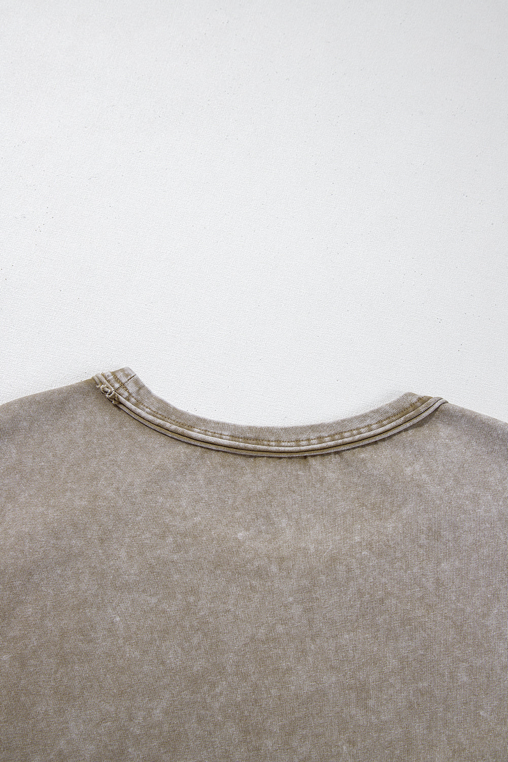 Sage Green Vintage Washed Short Dolman Sleeve Oversized T Shirt