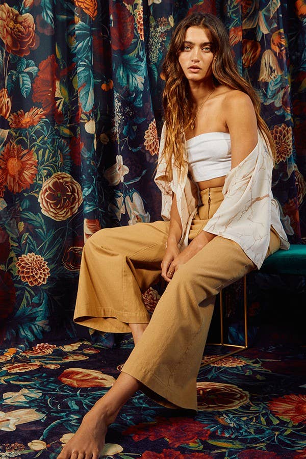 Wide Leg Crop Pants