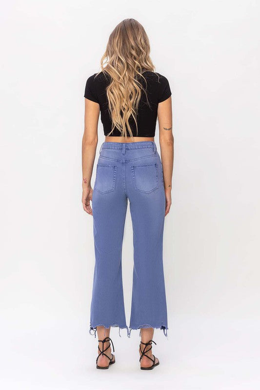 90's Vintage Crop Flare Jeans