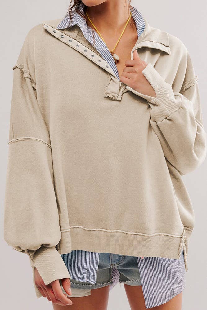 Deconstructed Oversized Sweatshirt