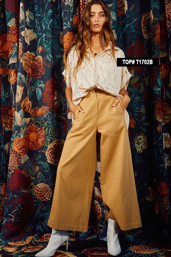 Wide Leg Crop Pants