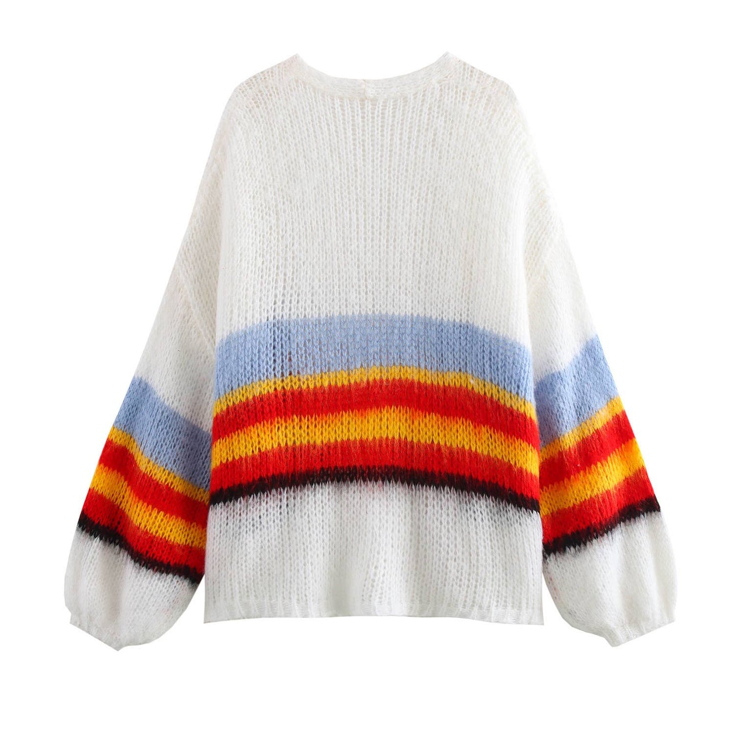 Colored Striped Soft Cardigan